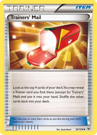 Trainers' Mail 092/108 - XY  Roaring Skies