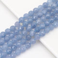 Genuine Round Faceted Aquamarine, 6mm/8mm/10mm, Sku#U1637