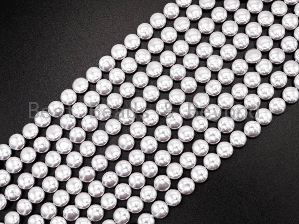 Gray Natural Mother of Pearl beads,10x5mm Pearl Coin beads, Loose Coin Smooth Pearl Shell Beads, 16inch strand, SKU#T69