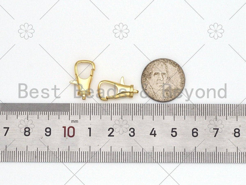 Dainty Gold Lobster Clasp, 18K Gold Filled Lobster Clasp, Fine Jewelry Clasp, Necklace Bracelet Connector10x10mm,Sku#LK448
