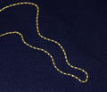 18K Gold Dainty Flat Figaro Chain necklace, sku#JL129
