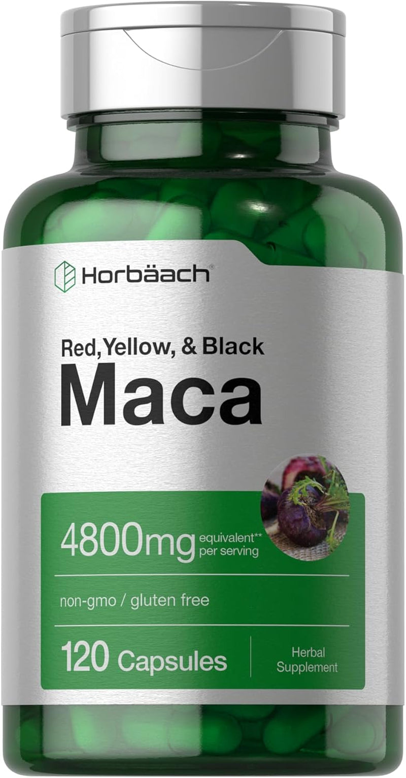 Maca Root Capsules for Men and Women | 120 Pills | High Potency Extract | Non-Gmo and Gluten Free Formula