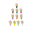 CZ Enamel Lipstick Pendant, Sku#F1470