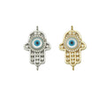 CZ Hamsa Hand Connector, Sku#M407