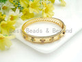 Micro Pave Star Bangle Bracelet, Sku#X156