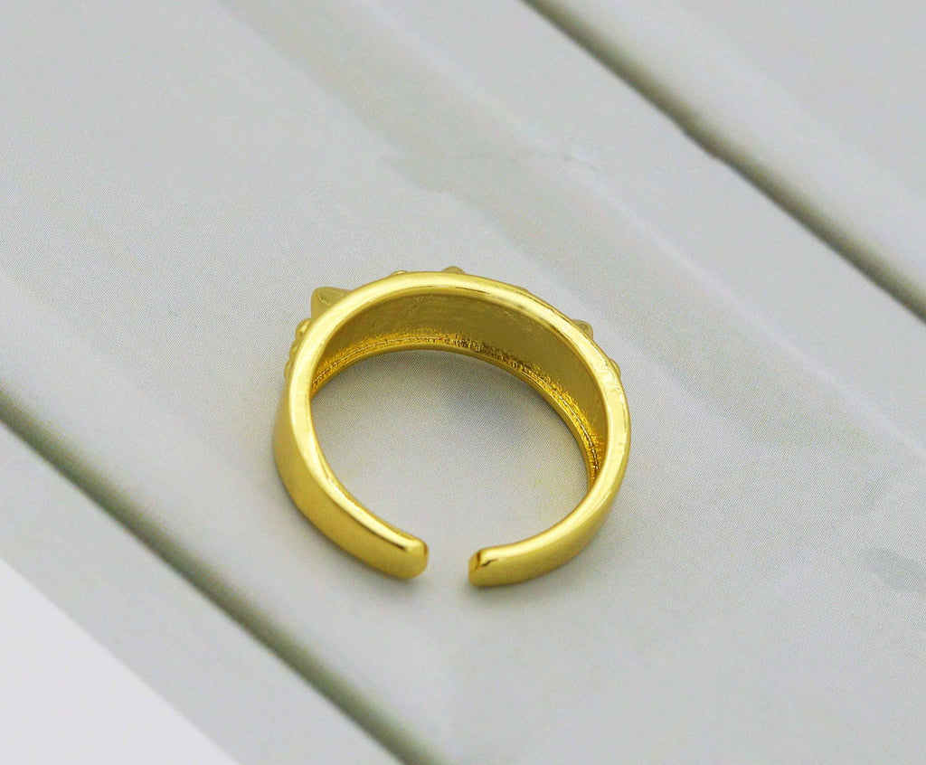 CZ Spike Band Ring, Sku#LD292