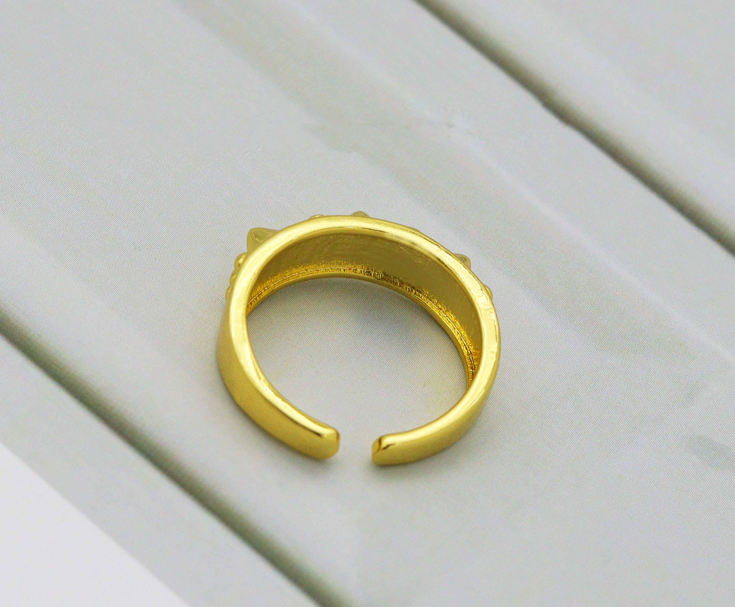 CZ Spike Band Ring, Sku#LD292