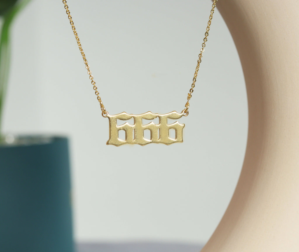 Angle Number Charm, Sku#Y660