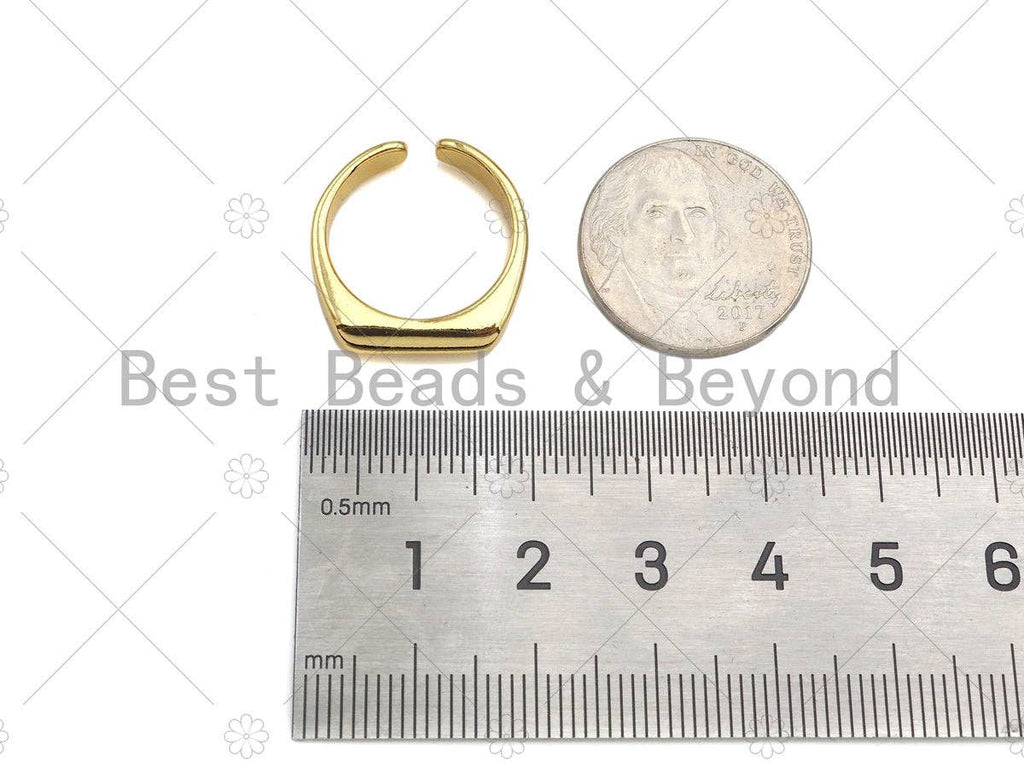 Dainty Gold/Silver Oval Ring, Gold Open Ring, Band Ring, Statement Ring, Bridesmaid Gift, Dainty Band Ring, Sku#Y429