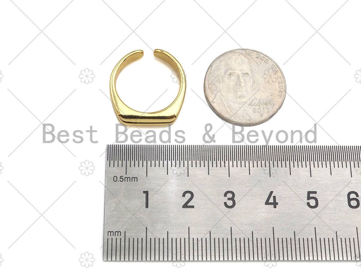 Dainty Gold/Silver Oval Ring, Gold Open Ring, Band Ring, Statement Ring, Bridesmaid Gift, Dainty Band Ring, Sku#Y429