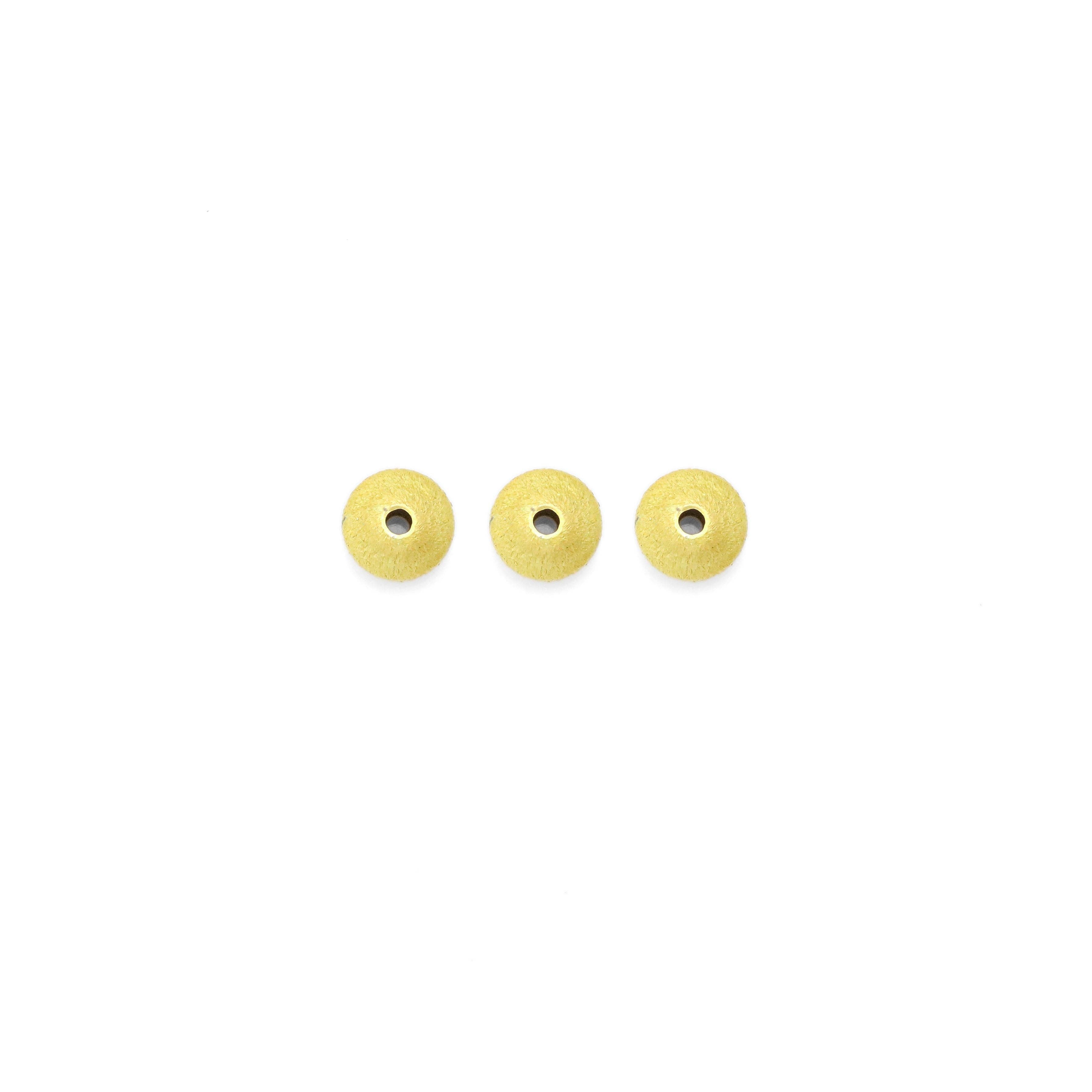 Matte brushed Gold Saucer Shape Spacer beads, Sku#A200