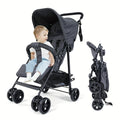 Lightweight Multi-Purpose Stroller - Modular Blackstroller, Stroller Toys,Modular Black Stroller, Babys Trollerwagon, Single Stroller,Multi-Position Recline, Summerventilation, Daily Use Everyday Stroller