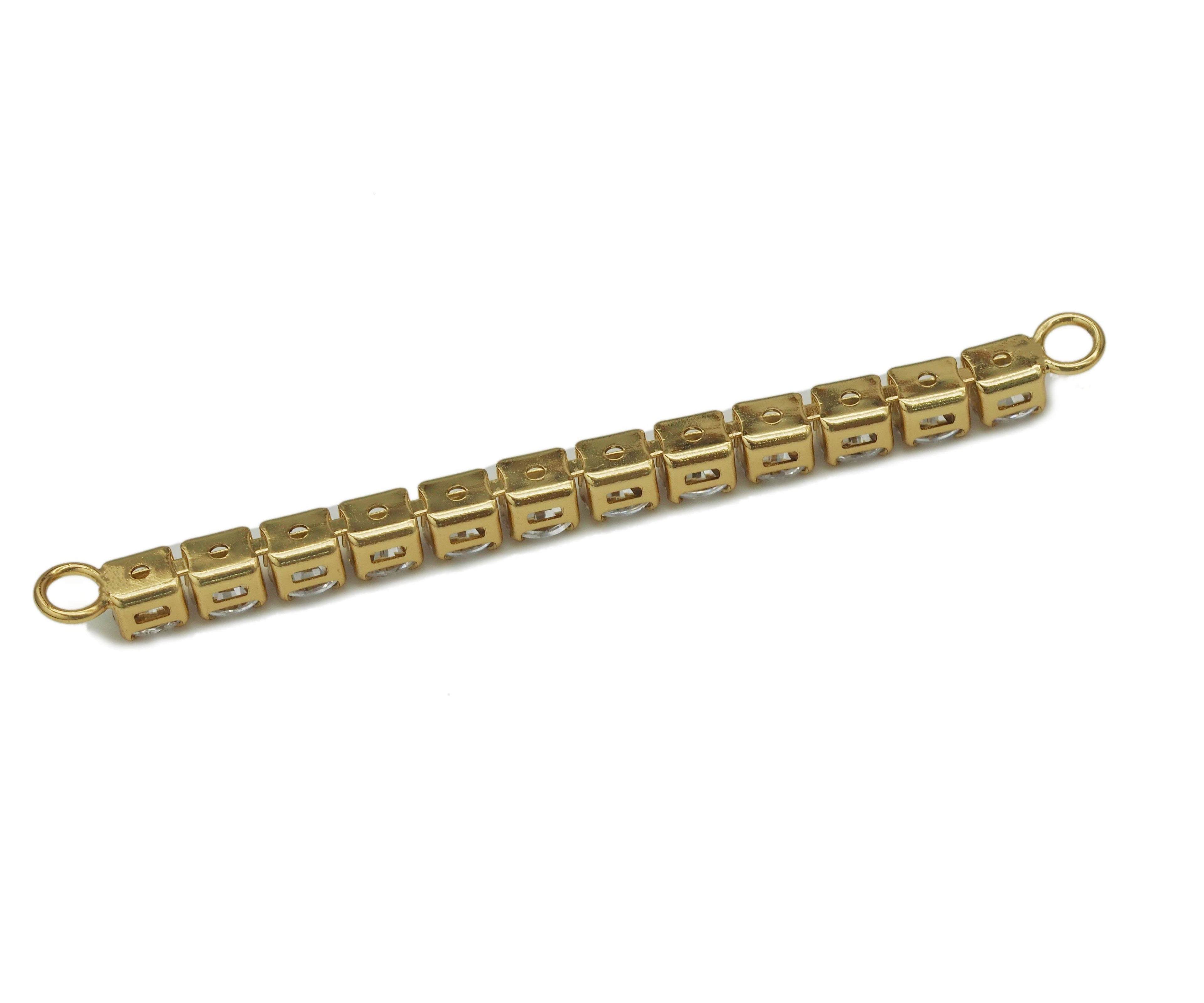 CZ Long Bar Connector, Sku#Y638