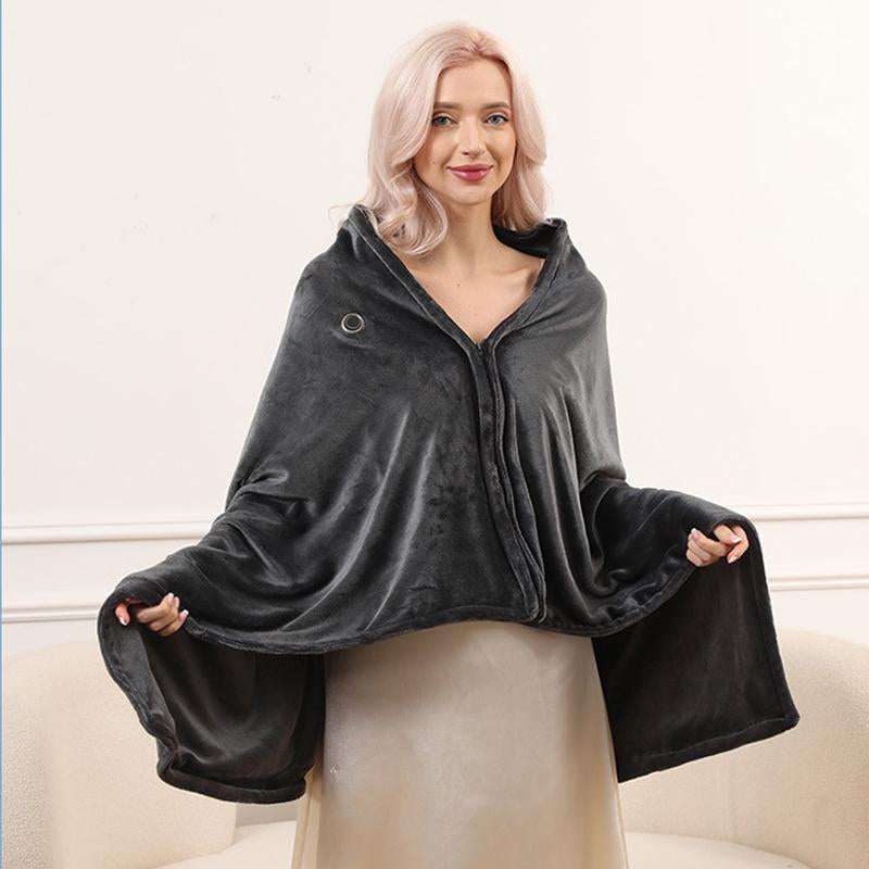 USB Heated Blanket (Without Power Bank), Portable Heated Shawl, 3 Heat Settings Shawl, Softnees Heating Blanket for Car Office Home Travel (150 * 50Cm) Personalized Miss Rachel Throw
