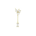 CZ Oval Square Round Rectangle Connector Charm Pendant, Sku#LK1091