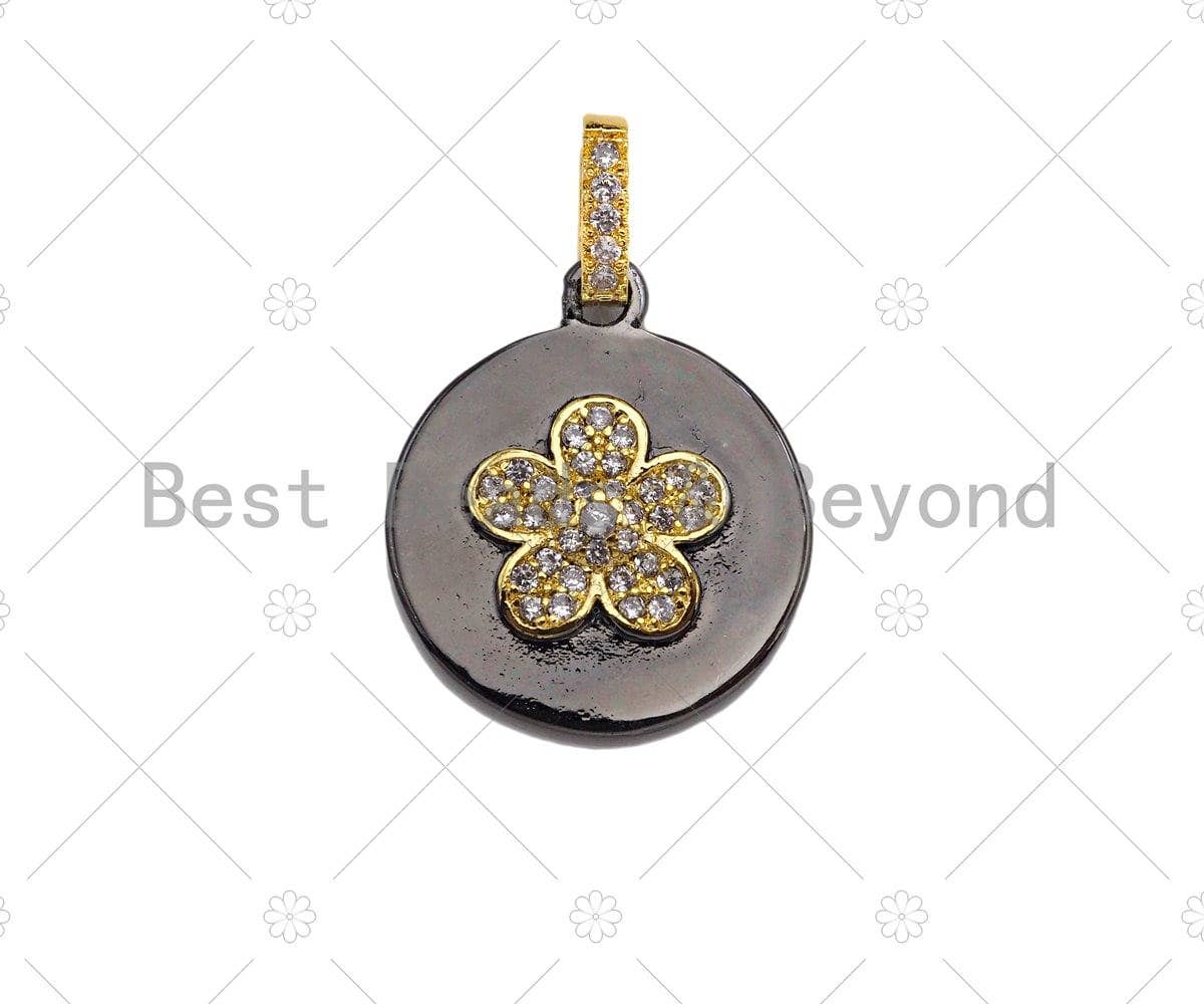 CZ  Evil Eye Crown Butterfly Elephant Coin Pendant, sku#L278