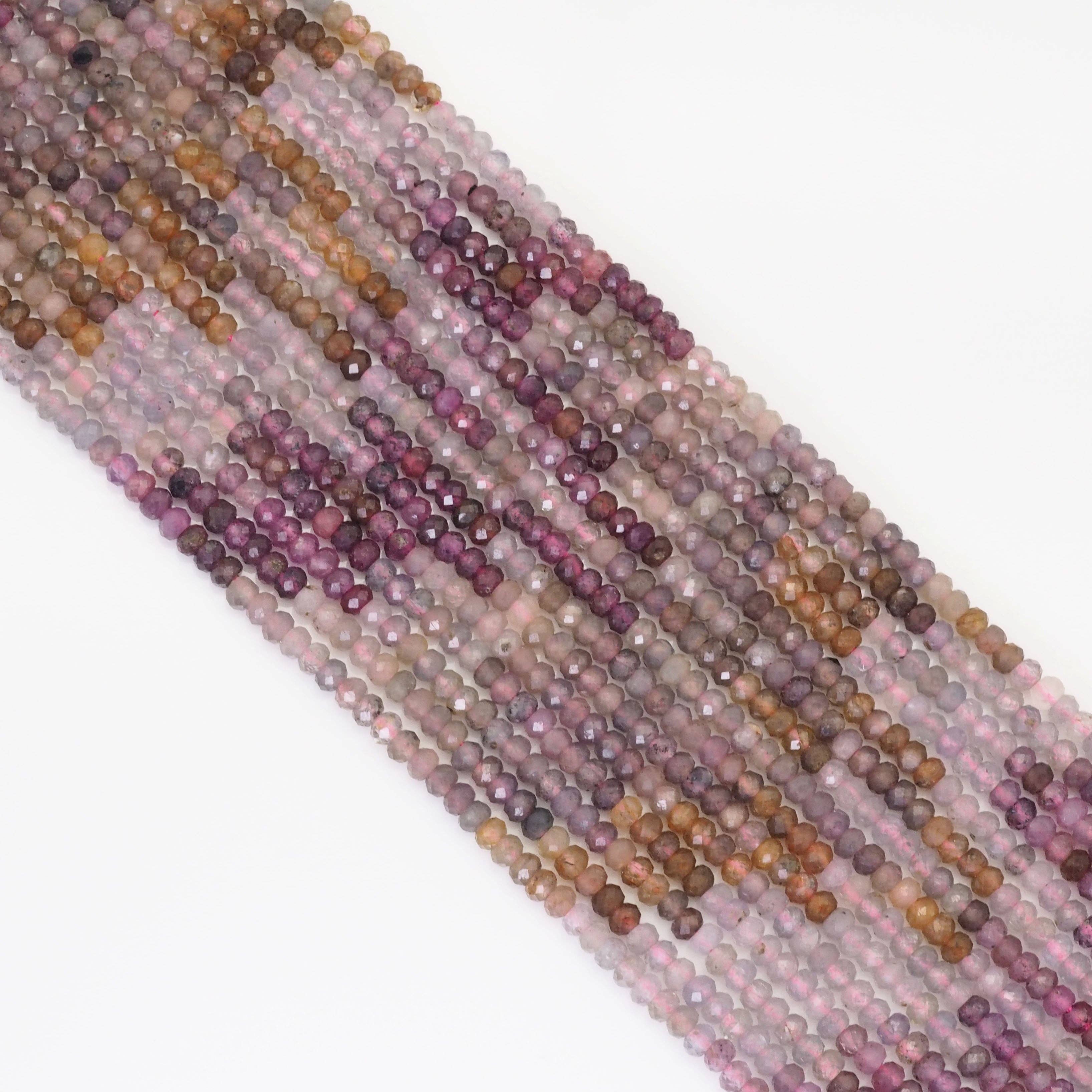 Genuine Colorful Spinel Faceted Rondelle Beads, Sku#U1691