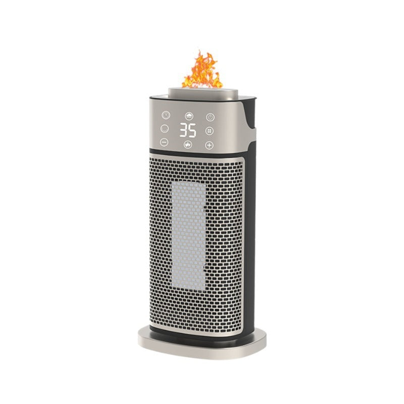 Desktop Warm Air Blower 3D Flame Humidifying Heater