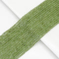Genuine Peridot Faceted Rondelle Beads, Sku#U1683