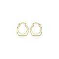 Slippy Gold Purse shape Hoop Earrings, Sku#LK1010