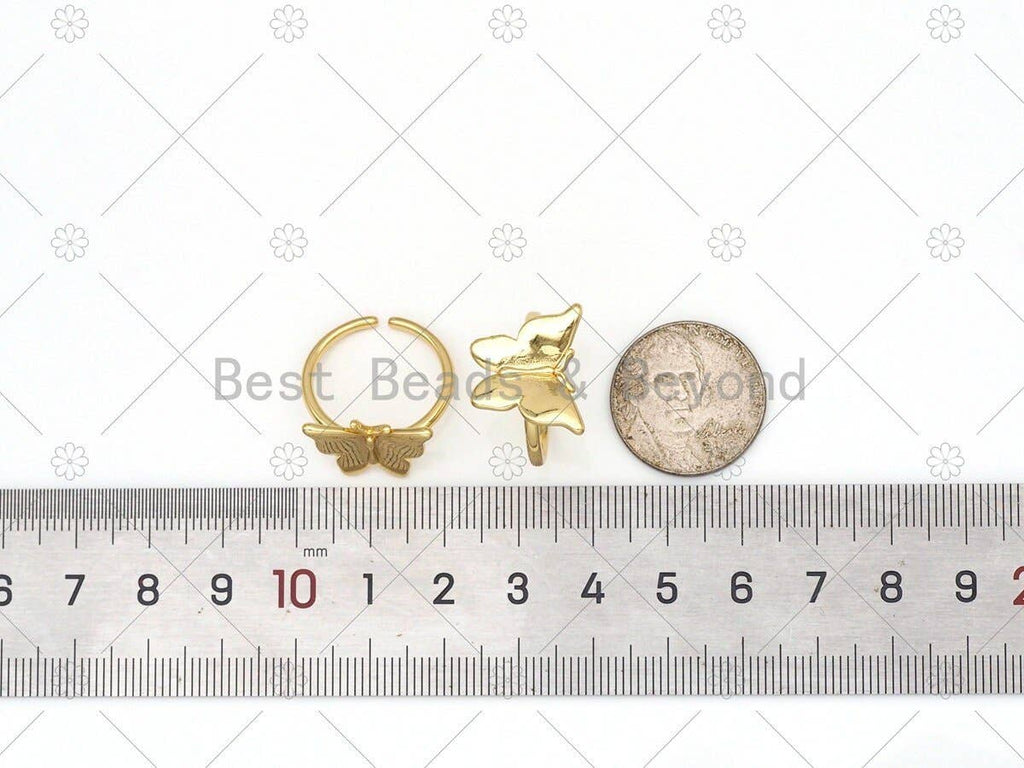 Butterfly Shape Adjustable Ring, Sku#X278