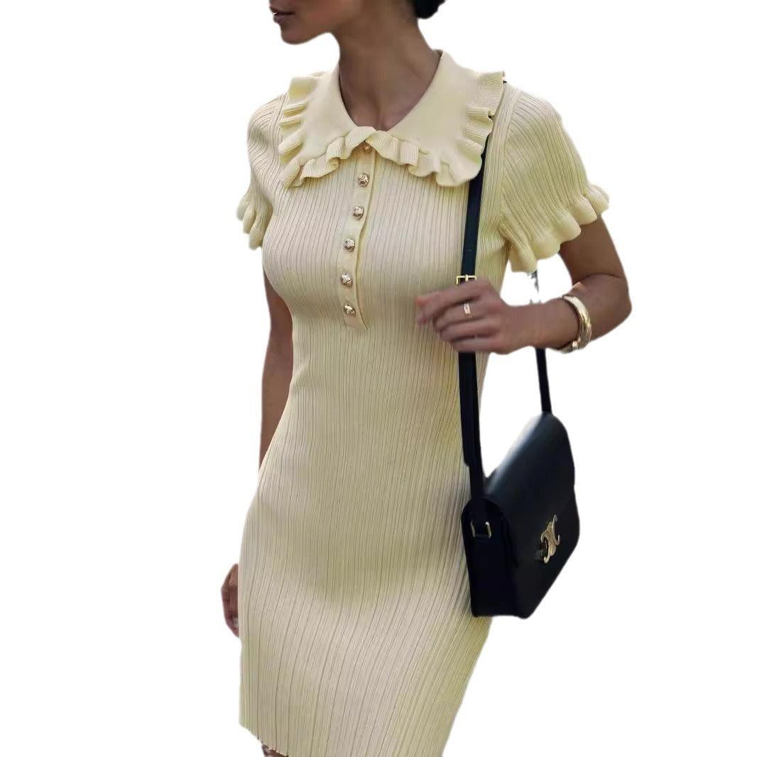 Robe en tricot élégante Hepburn - Robe inspirée d'Audrey Hepburn pour les femmes stylées