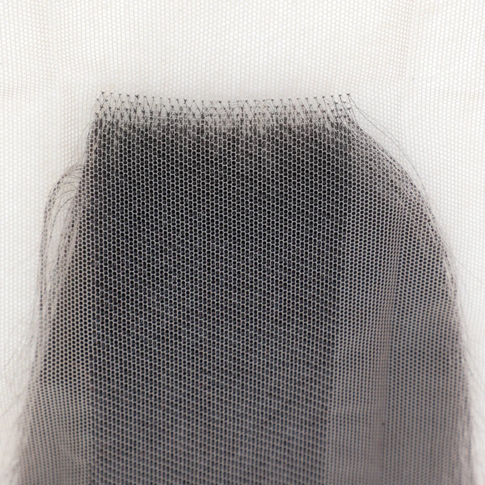 Closure Droite en Dentelle | Partie Centrale en Dentelle Suisse Transparente 100% Cheveux Humains (Densité 180%)