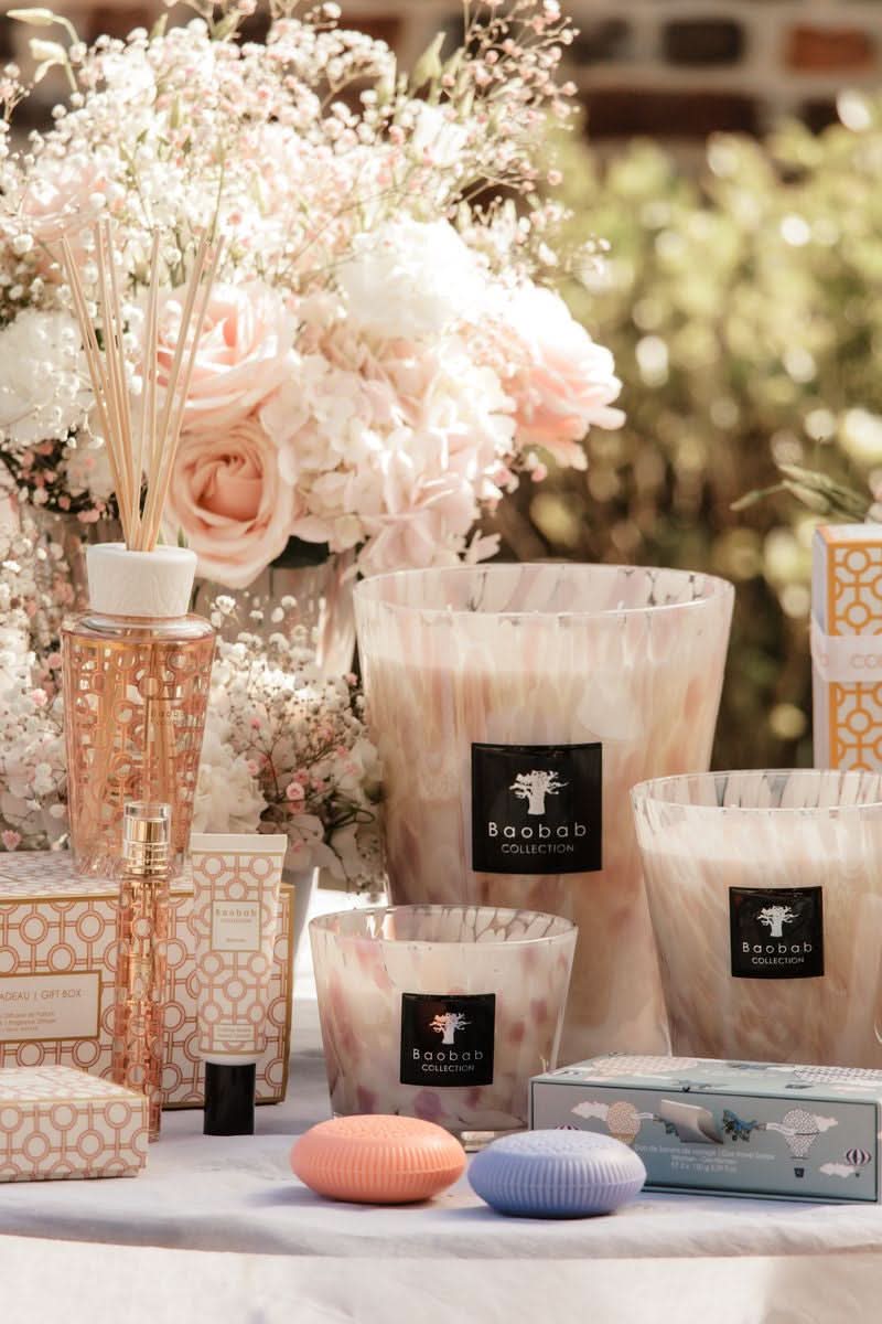 Baobab Collection White Pearls Max 08 Candle