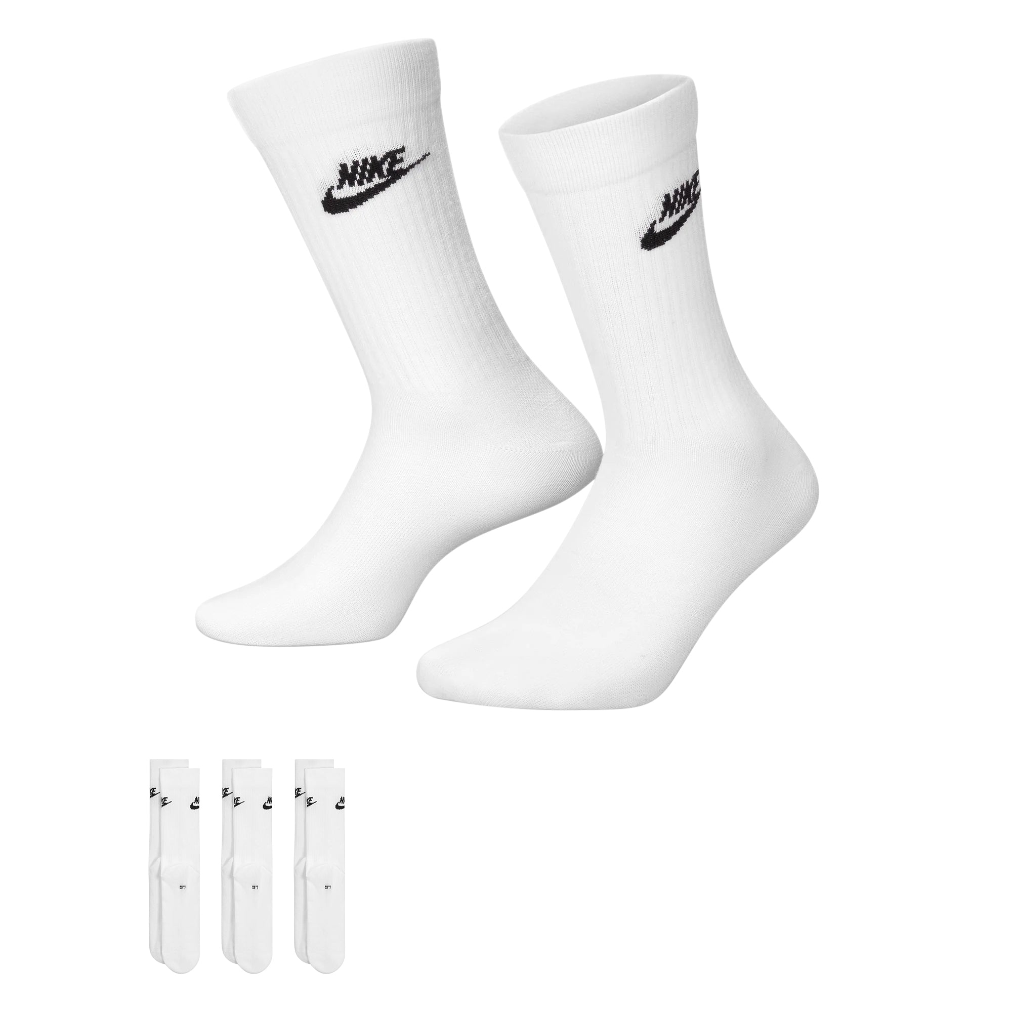 Chaussettes Nike Sportswear Everyday Essential (lot de 3) - Blanc
