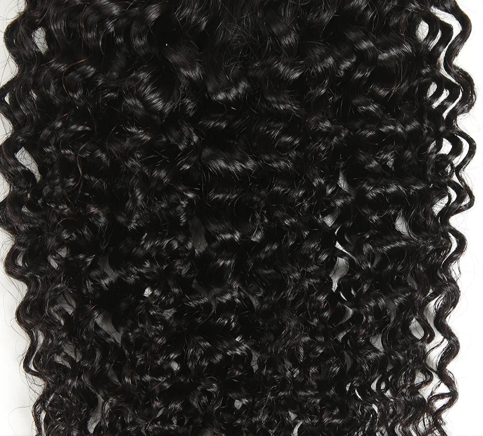 Fermeture en dentelle transparente HD bouclée 4x4 | Cheveux Remy Brésiliens Densité 180%