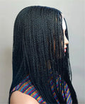 Senegalese Micro Twist Braided Wig | Bob Length | Light Passion Twist | Lace Front Wig | Black Women
