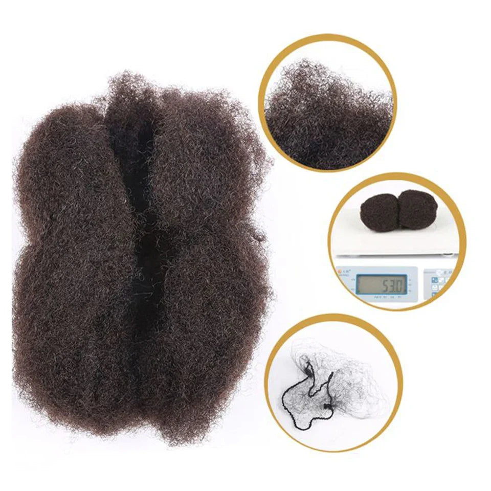 Afro Kinky Curly Bulk Human Hair | Brazilian Remy for Dreadlocks & Braids