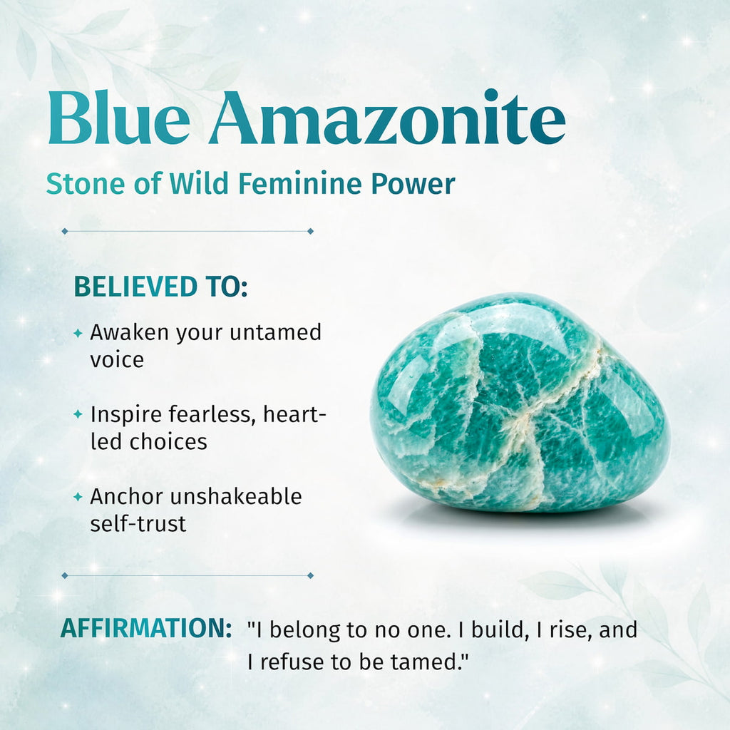 Empire of Her Own – Bracelet Amazonite Bleu Premium