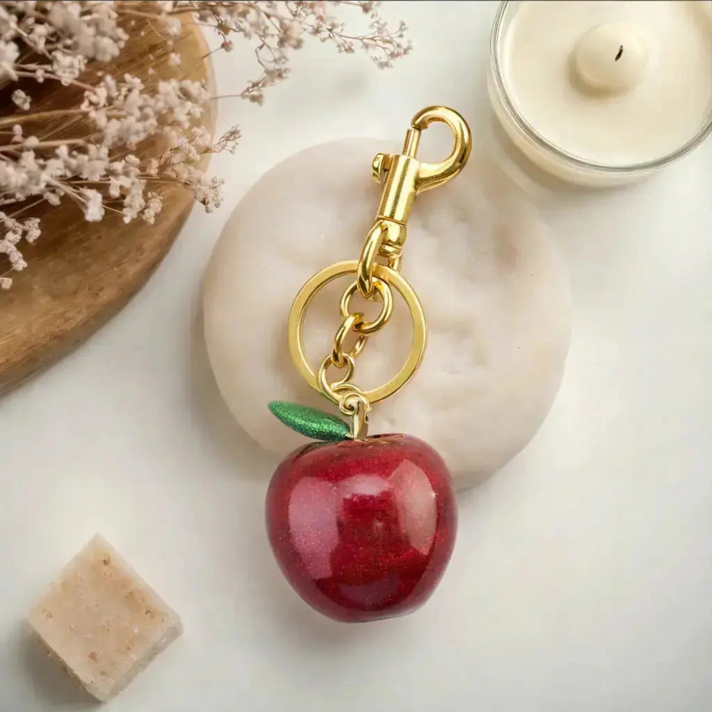 Bijou de sac porte-clés pomme pour sacs à main | Breloque mignonne pour femme