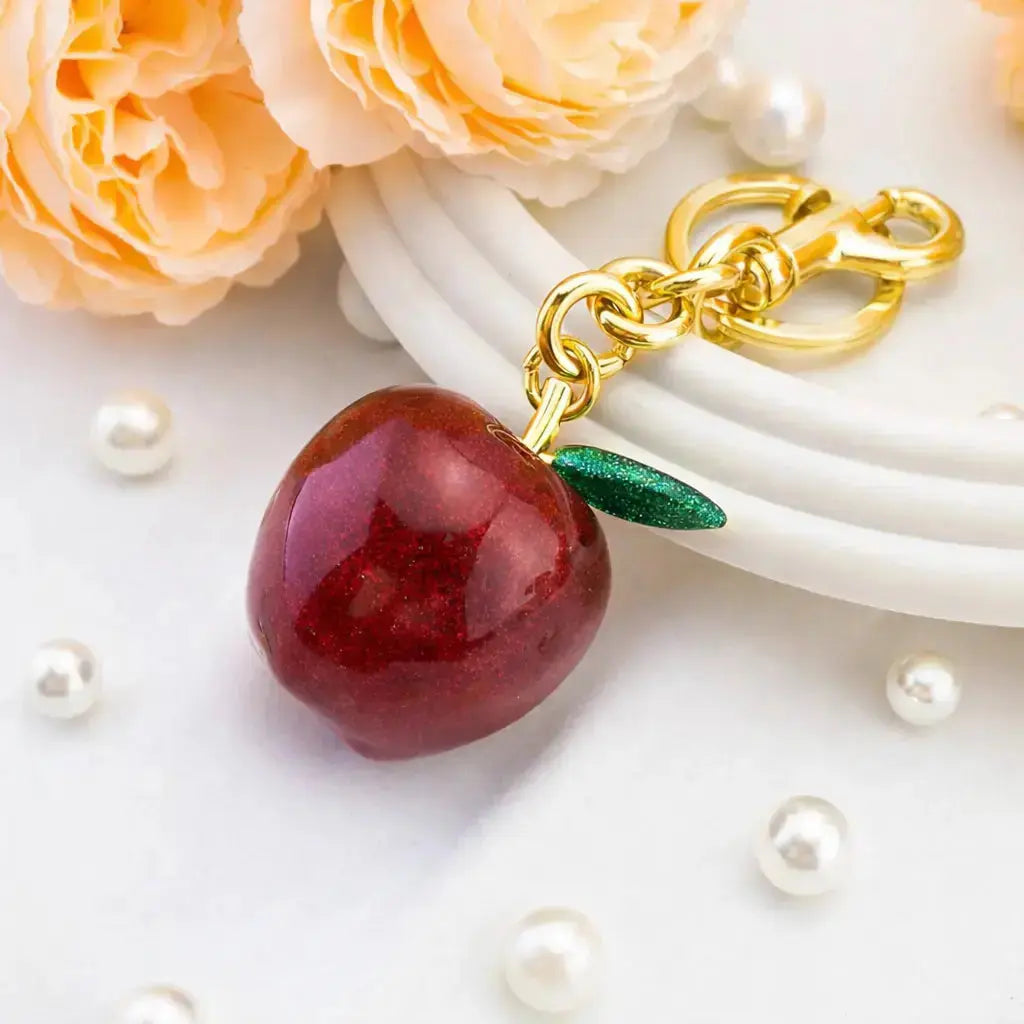 Bijou de sac porte-clés pomme pour sacs à main | Breloque mignonne pour femme