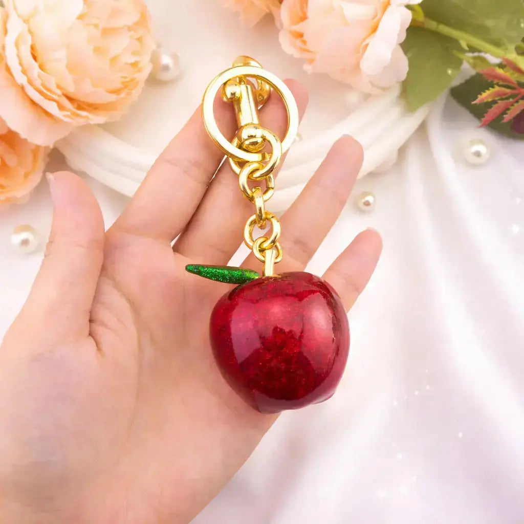 Bijou de sac porte-clés pomme pour sacs à main | Breloque mignonne pour femme