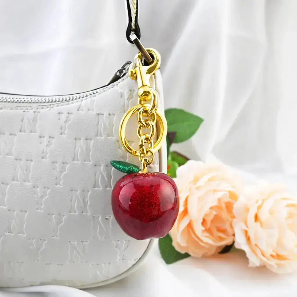 Bijou de sac porte-clés pomme pour sacs à main | Breloque mignonne pour femme