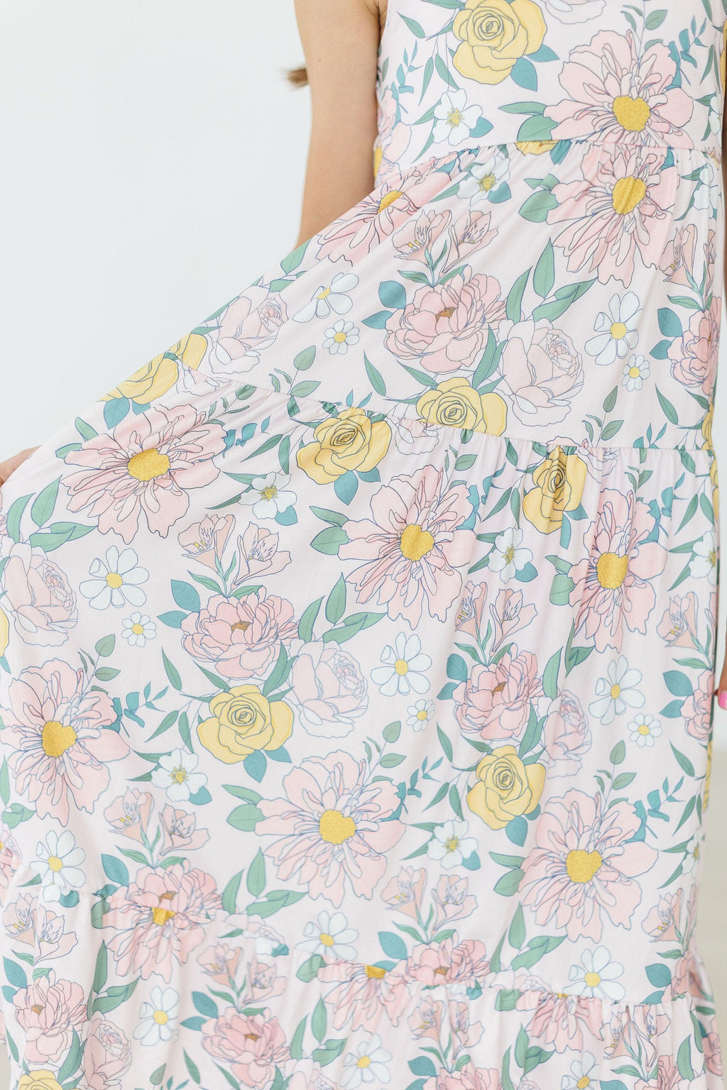 Robe longue à volants Brise d'automne