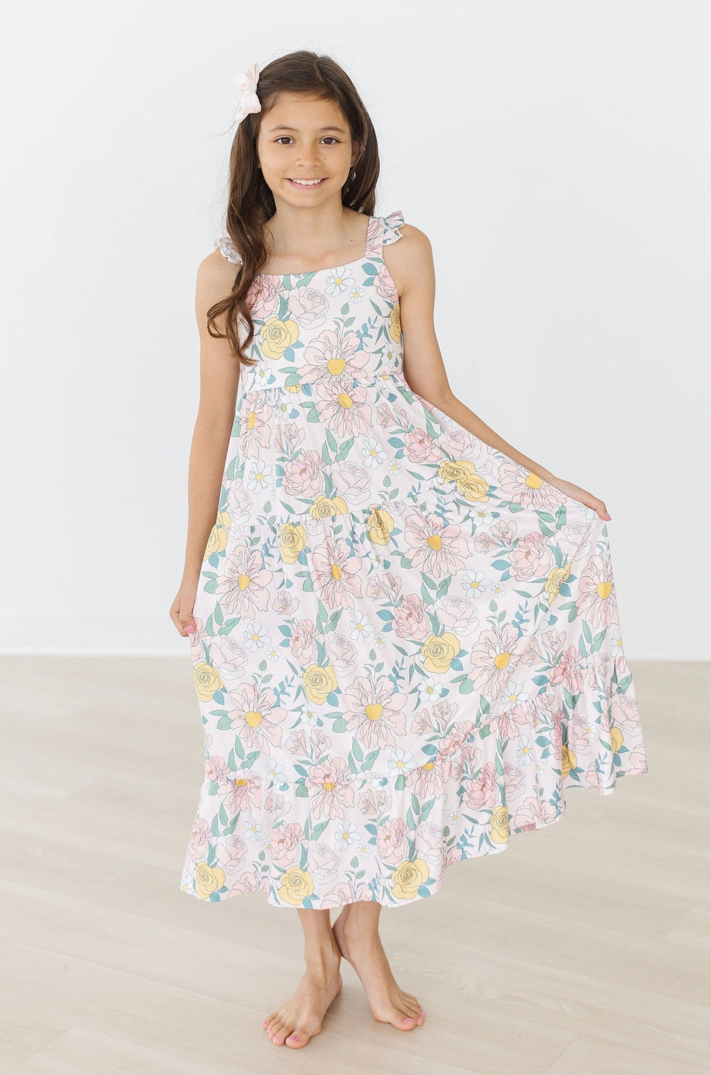 Robe longue à volants Brise d'automne