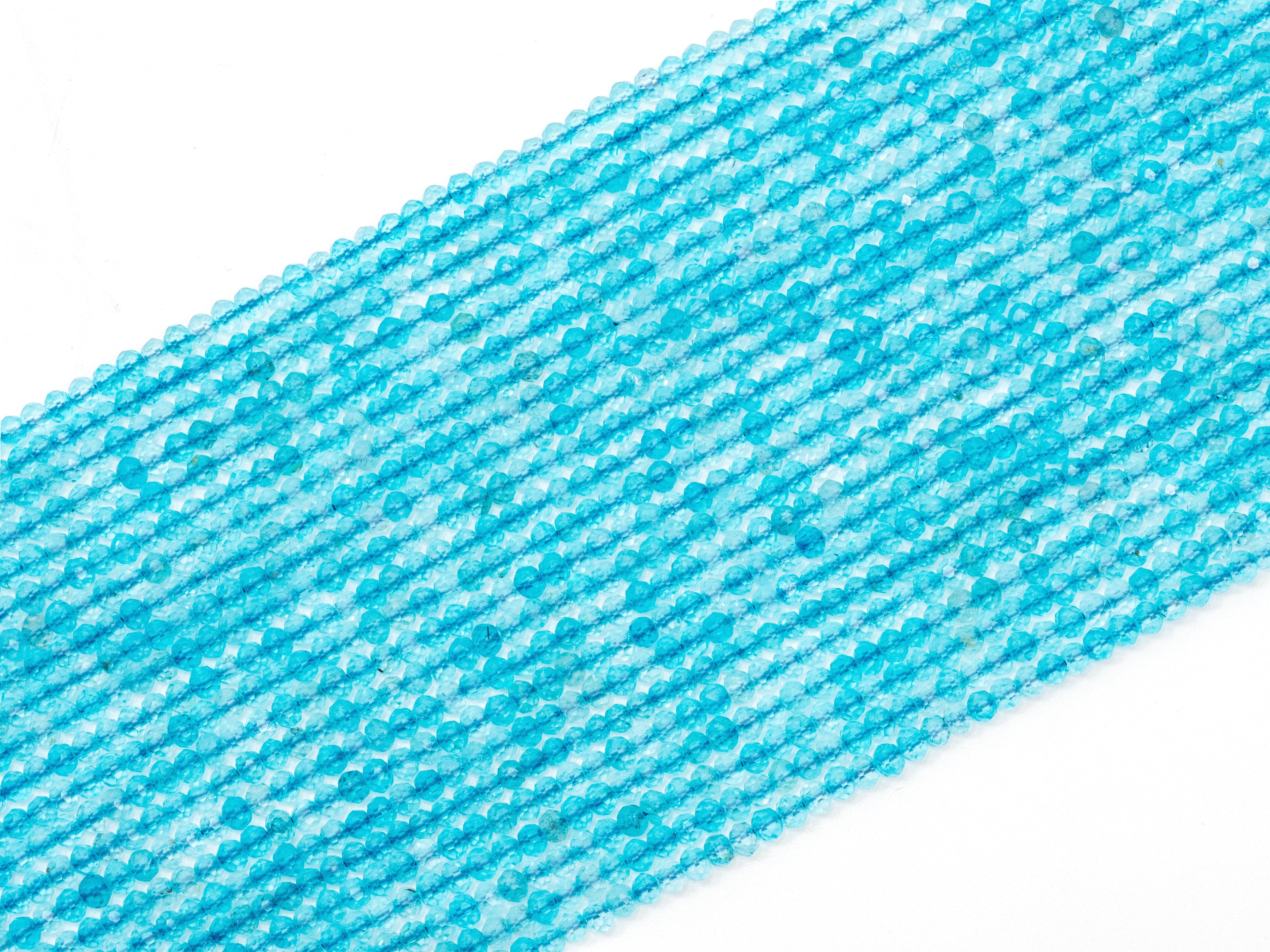 Top Quality Faceted Natural Topaz Rondelle Beads 3x4mm Gemstones Beads, Blue Gemstone, Rondelle Blue Topaz Beads,15.5" Full Strand,SKU#U103