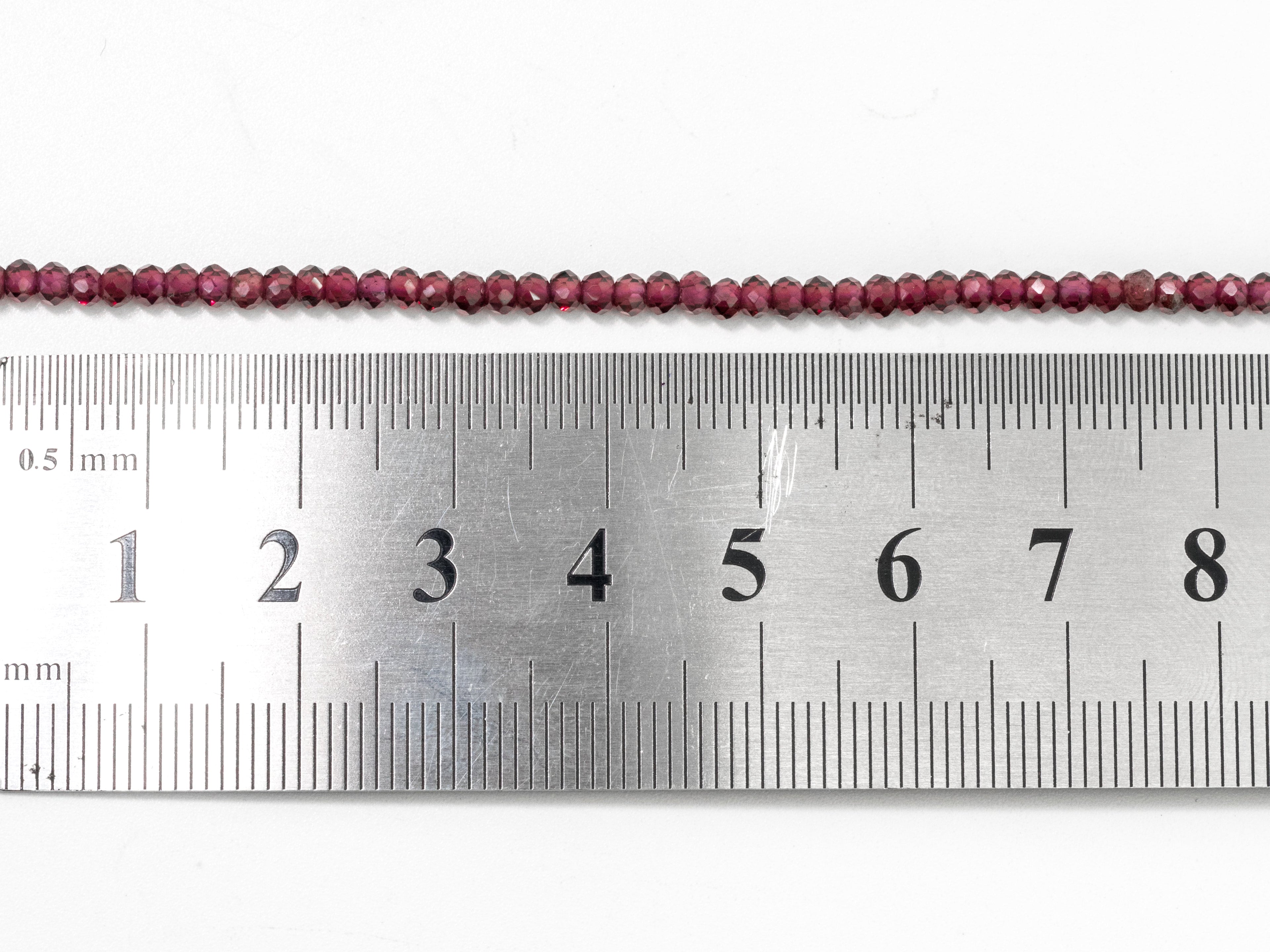 Top Quality Faceted Brazilian Garnet Rondelle Beads, 2x3mm/2x4mm, SKU#U107