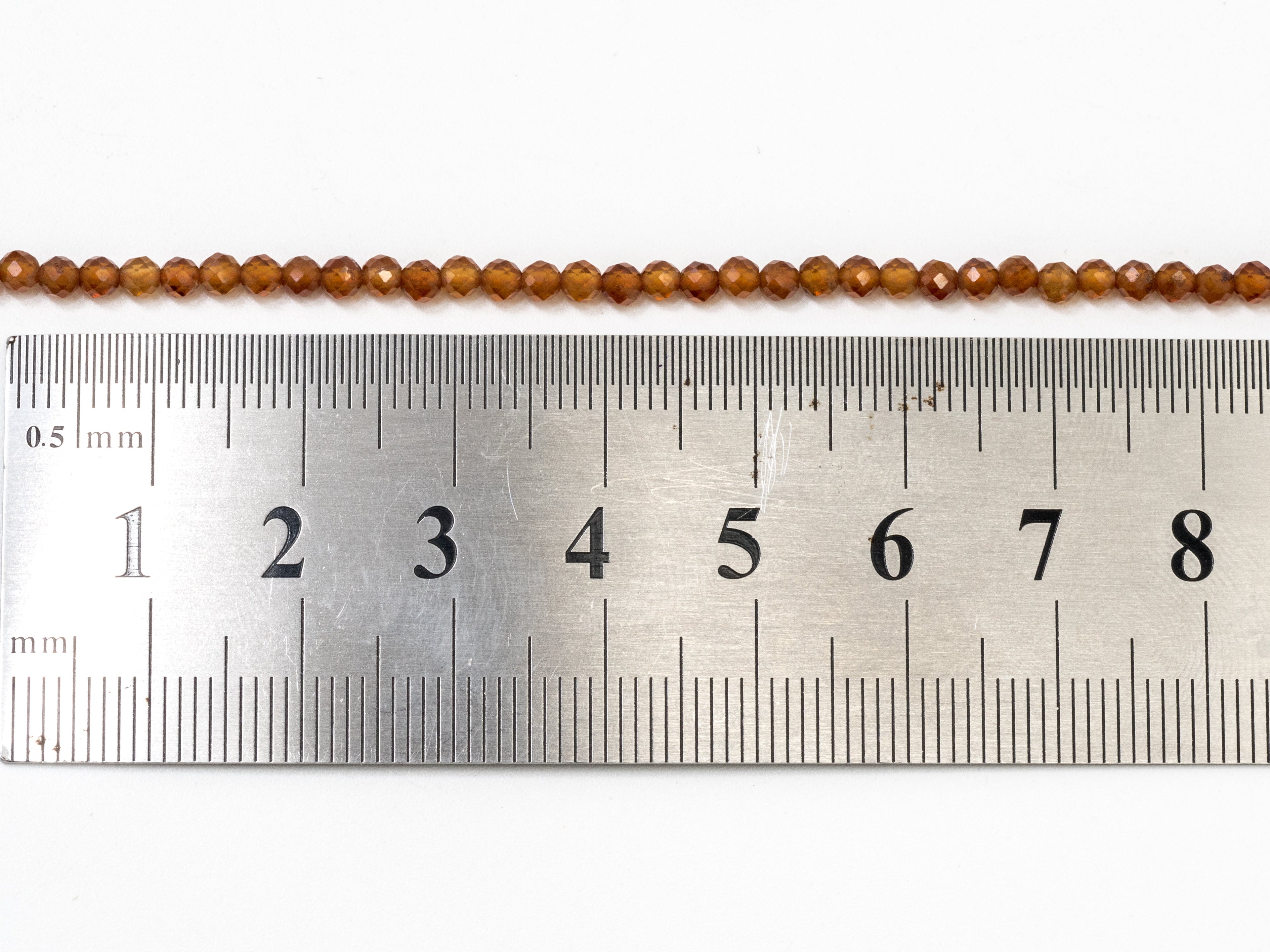 2mm/3mm/4mm Natural Garnet Round Faceted Beads, Brown Gemstones Beads,Garnet Beads,15.5" Full Strand,SKU#U106