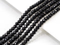 Top Quality Faceted Black Spinel Round Beads 3/4/6/8mm Gemstones Beads,Black Spinel Beads,15.5" Full Strand,SKU#U104