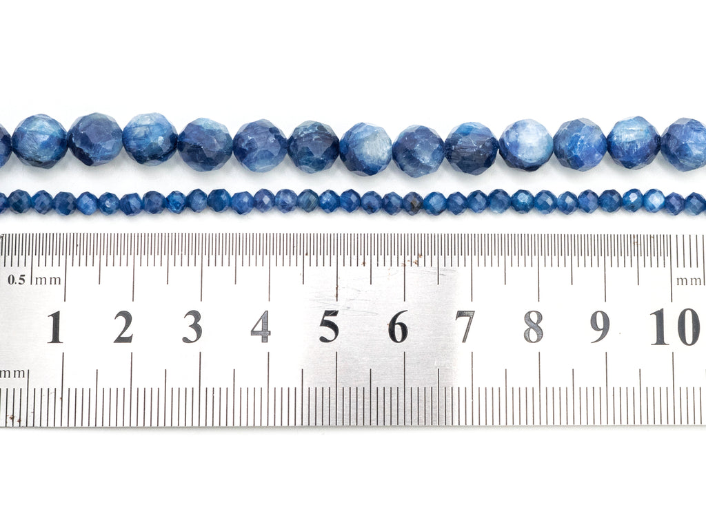 Top Quality Faceted Natural Kyanite Round Beads 4/5mm Gemstones Beads,Natural Kyanite  Beads,15.5" Full Strand,SKU#U113