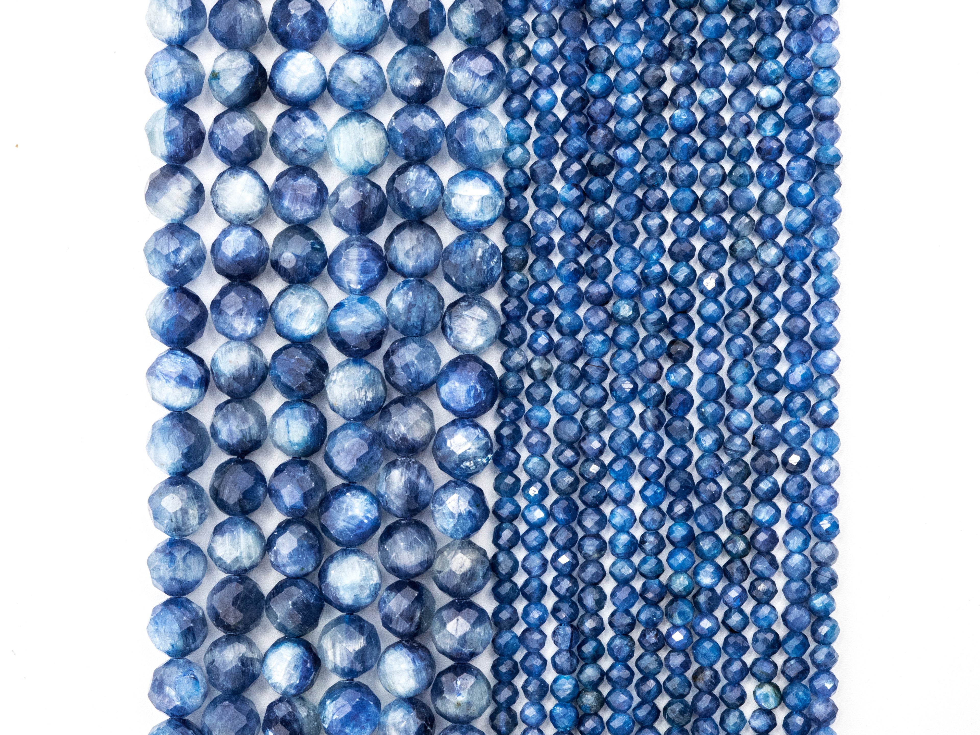 Top Quality Faceted Natural Kyanite Round Beads 4/5mm Gemstones Beads,Natural Kyanite  Beads,15.5" Full Strand,SKU#U113