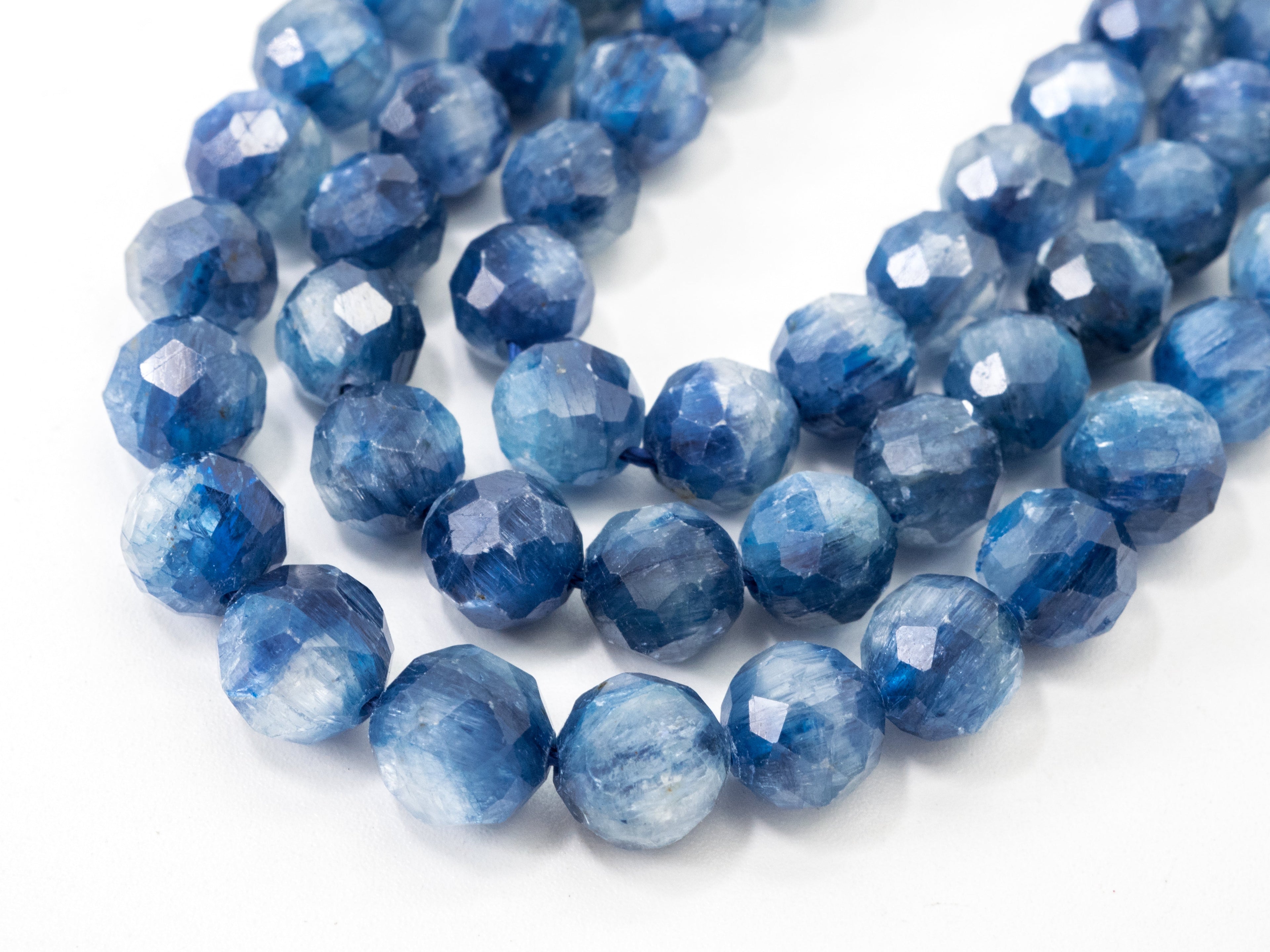 Top Quality Faceted Natural Kyanite Round Beads 4/5mm Gemstones Beads,Natural Kyanite  Beads,15.5" Full Strand,SKU#U113