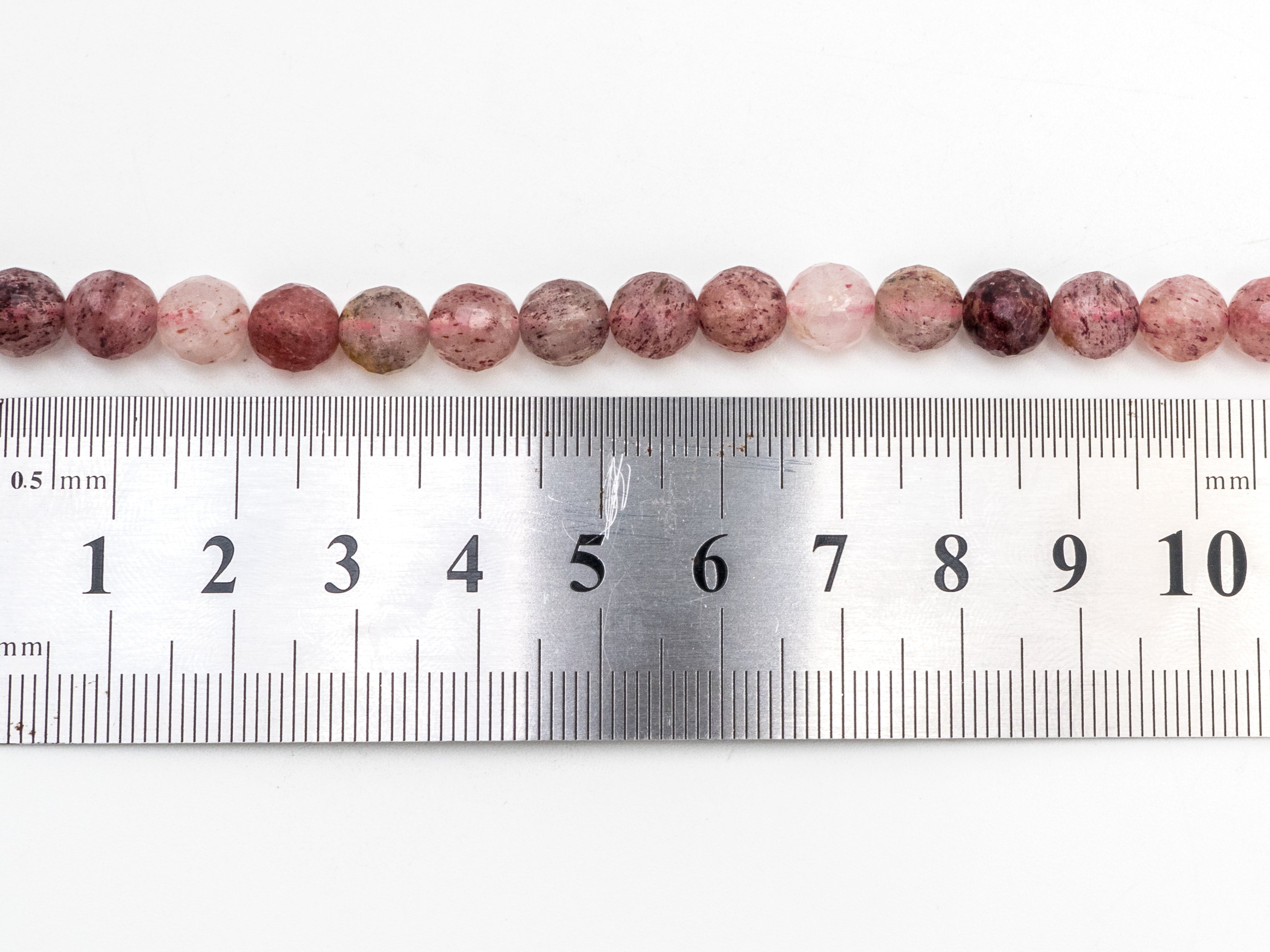 Natural strawberry quartz faceted beads, 6mm/8mm/10mmSKU#137