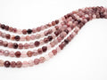 Natural strawberry quartz faceted beads, 6mm/8mm/10mmSKU#137
