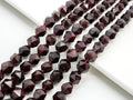 Diamond Cut Quality Natural Red Garnet beads, 6mm/8mm/10mm/12mm, Diamond Cut Faceted Round Gemstone Beads, 15.5inch strand, SKU#U130C
