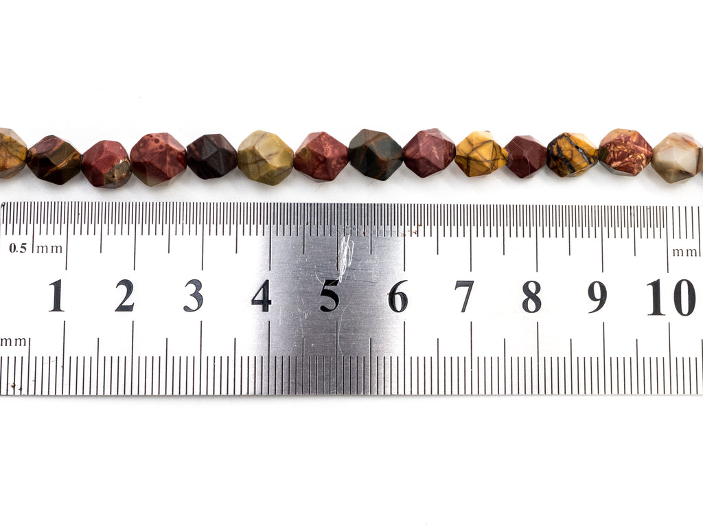 Unique Cut Quality Natural Piscasso Jasper beads, 8mm/10mm, Diamond Cut Faceted Round Gemstone Beads, 15.5inch strand, SKU#U133